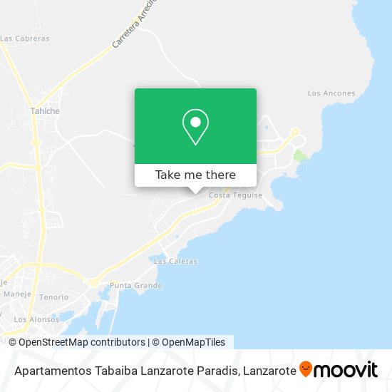 Apartamentos Tabaiba Lanzarote Paradis map