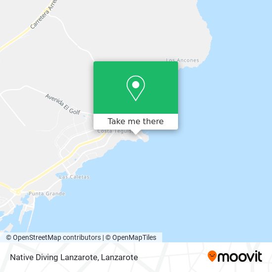 Native Diving Lanzarote map