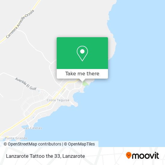 Lanzarote Tattoo the 33 map