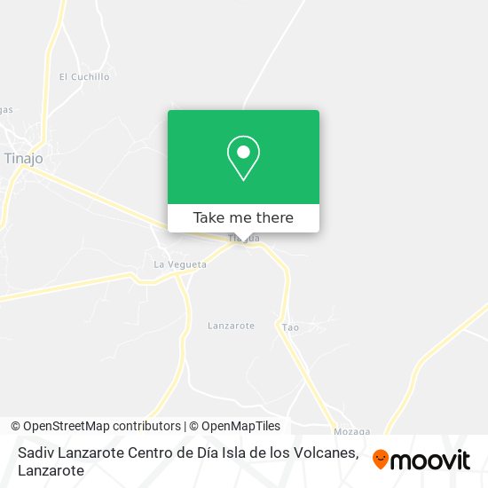 Sadiv Lanzarote Centro de Día Isla de los Volcanes map