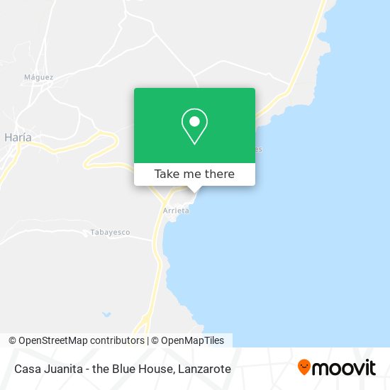 Casa Juanita - the Blue House map