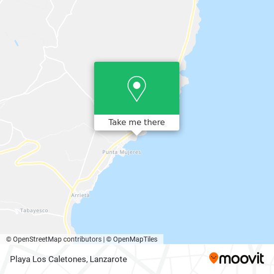 Playa Los Caletones map