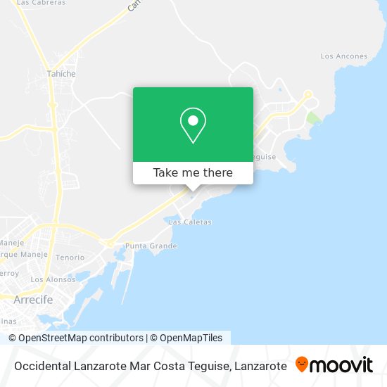 Occidental Lanzarote Mar Costa Teguise map