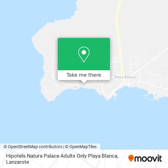 mapa Hipotels Natura Palace Adults Only Playa Blanca