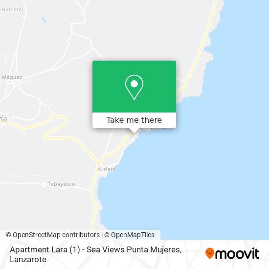 Apartment Lara (1) - Sea Views Punta Mujeres map