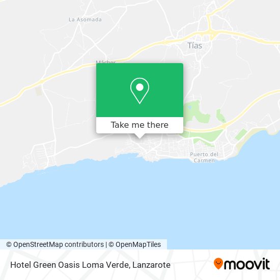 Hotel Green Oasis Loma Verde map