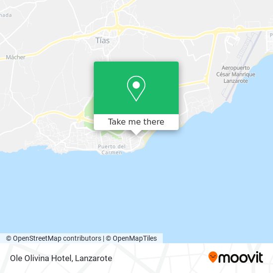 mapa Ole Olivina Hotel