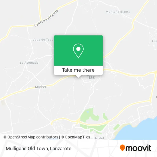 Mulligans Old Town map