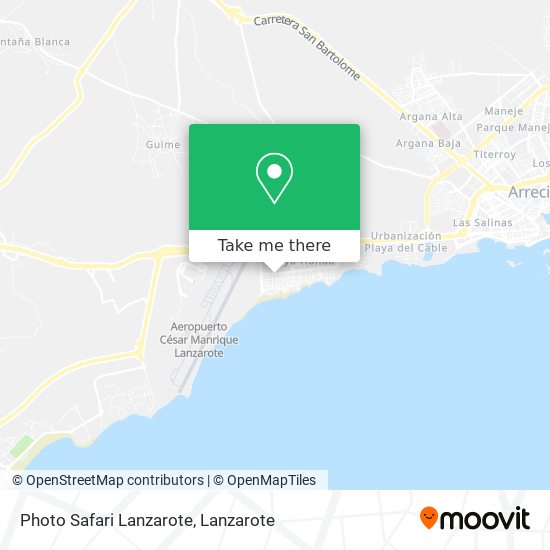 Photo Safari Lanzarote map
