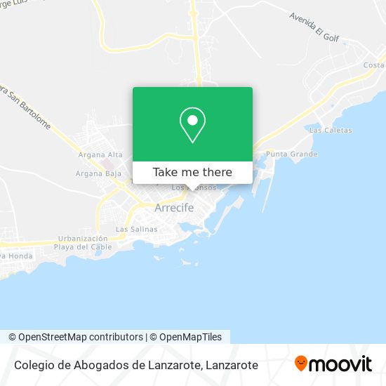 Colegio de Abogados de Lanzarote map