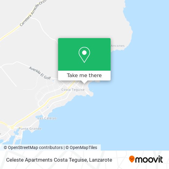Celeste Apartments Costa Teguise map