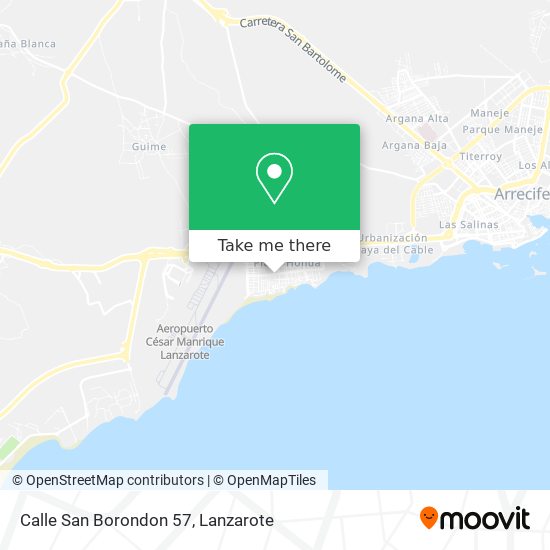 Calle San Borondon 57 map