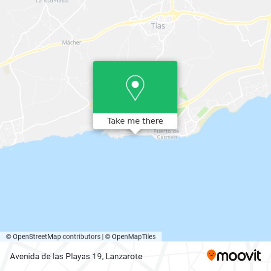 mapa Avenida de las Playas 19