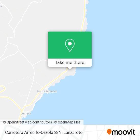 Carretera Arrecife-Orzola S/N map