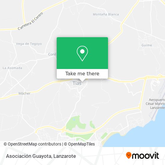 Asociación Guayota map