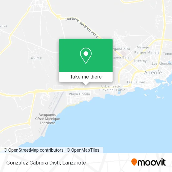 Gonzalez Cabrera Distr map