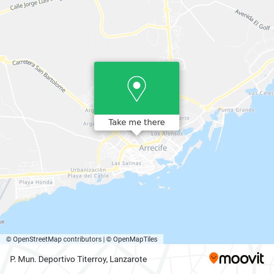 P. Mun. Deportivo Titerroy map