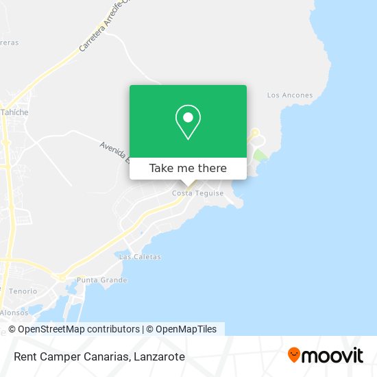 Rent Camper Canarias map