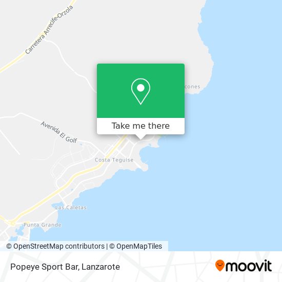 Popeye Sport Bar map