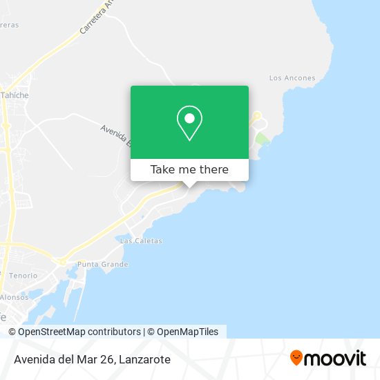 mapa Avenida del Mar 26