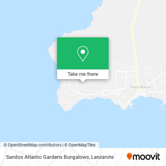 Sandos Atlantic Gardens Bungalows map