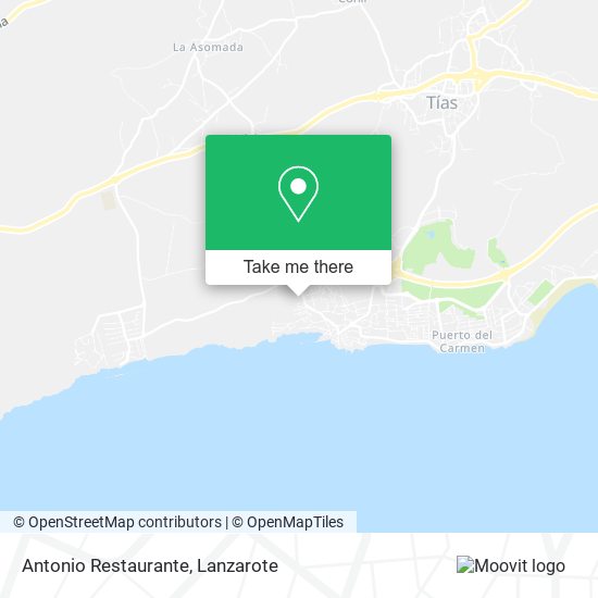 mapa Antonio Restaurante