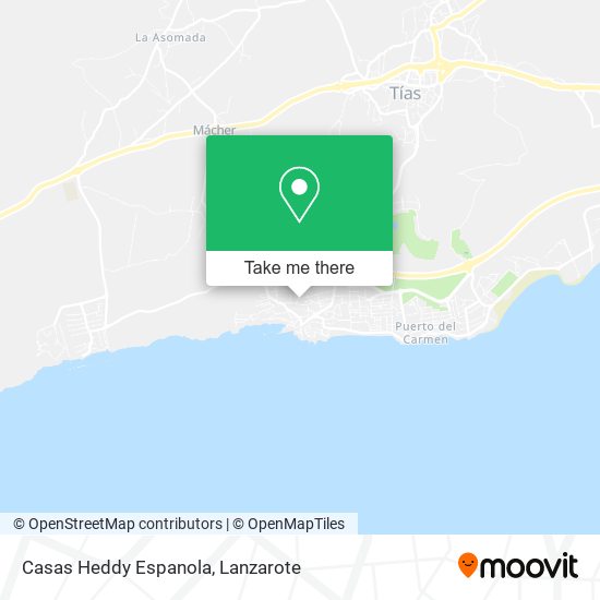 Casas Heddy Espanola map