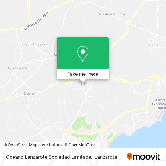 Oceano Lanzarote Sociedad Limitada. map