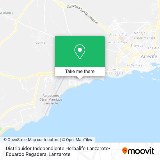 Distribuidor Independiente Herbalife Lanzarote- Eduardo Regadera map