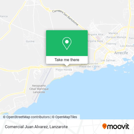Comercial Juan Alvarez map