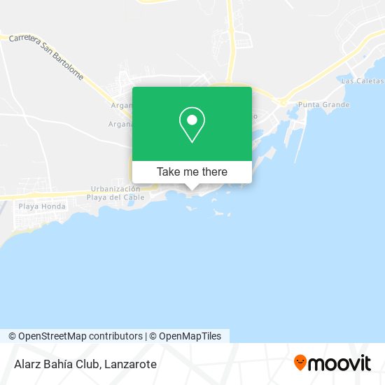Alarz Bahía Club map