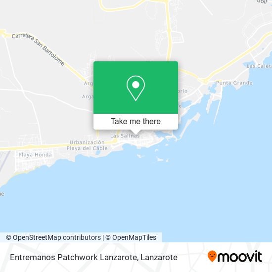 Entremanos Patchwork Lanzarote map