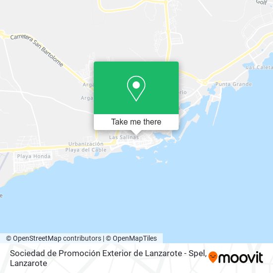 mapa Sociedad de Promoción Exterior de Lanzarote - Spel