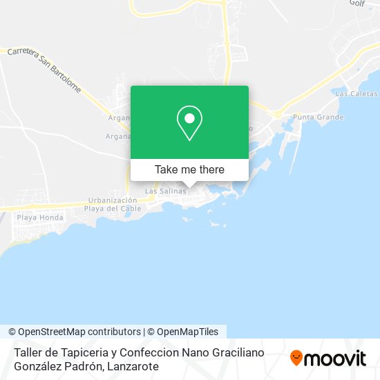 Taller de Tapiceria y Confeccion Nano Graciliano González Padrón map