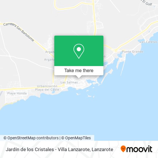 Jardín de los Cristales - Villa Lanzarote map