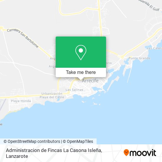 mapa Administracion de Fincas La Casona Isleña