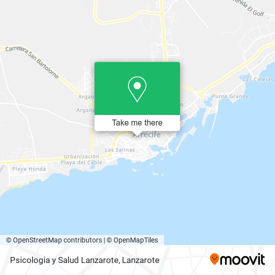 Psicologia y Salud Lanzarote map