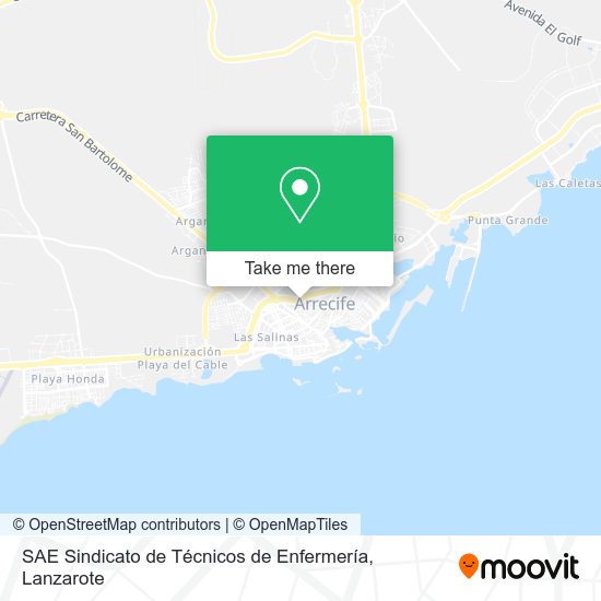 SAE Sindicato de Técnicos de Enfermería map