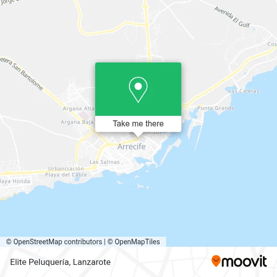 Elite Peluquería map