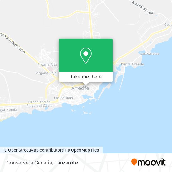 Conservera Canaria map