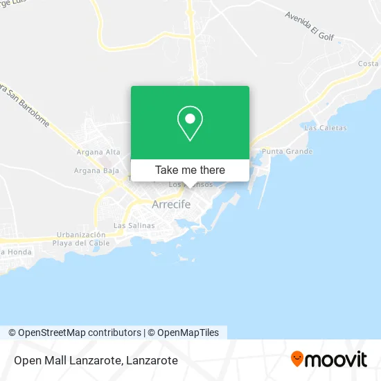 Open Mall Lanzarote map