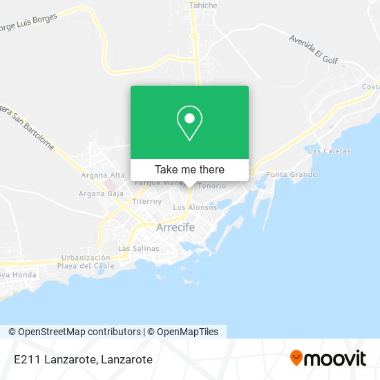 E211 Lanzarote map