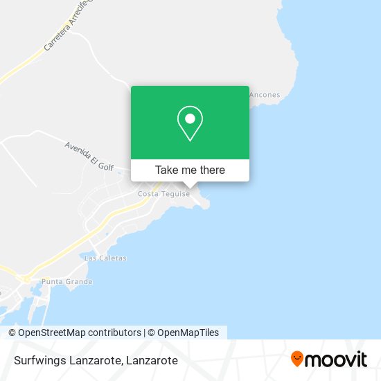 Surfwings Lanzarote map
