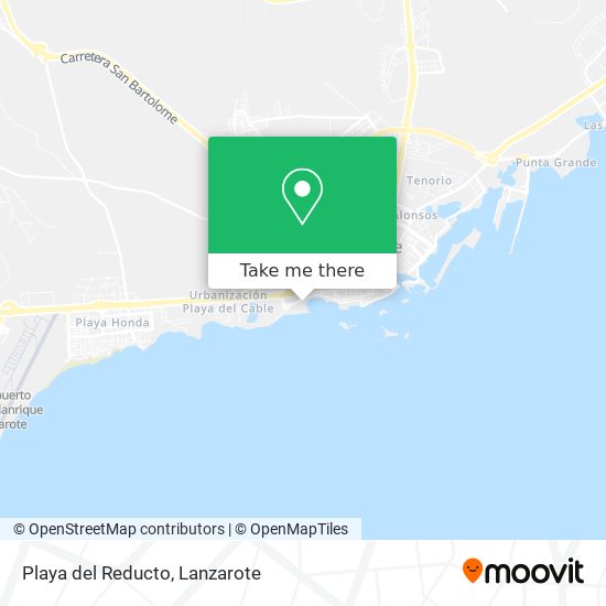 Playa del Reducto map