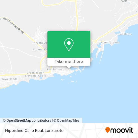 Hiperdino Calle Real map