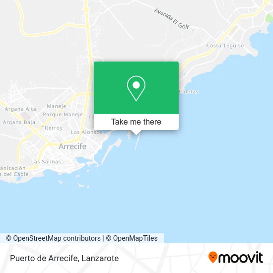 Puerto de Arrecife map