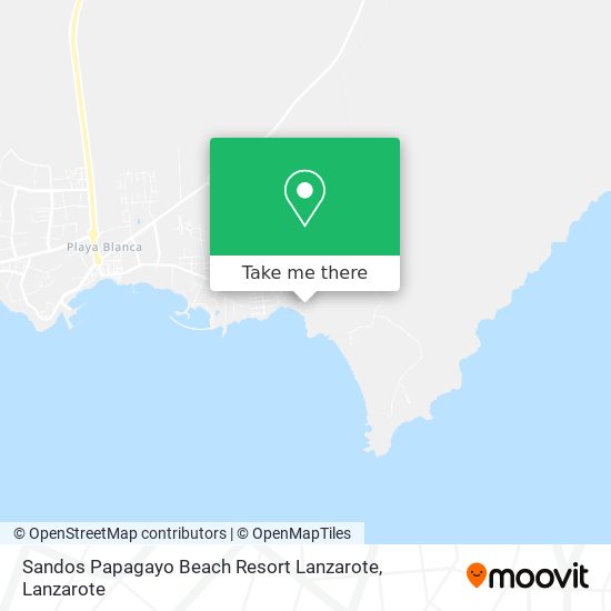 Sandos Papagayo Beach Resort Lanzarote map