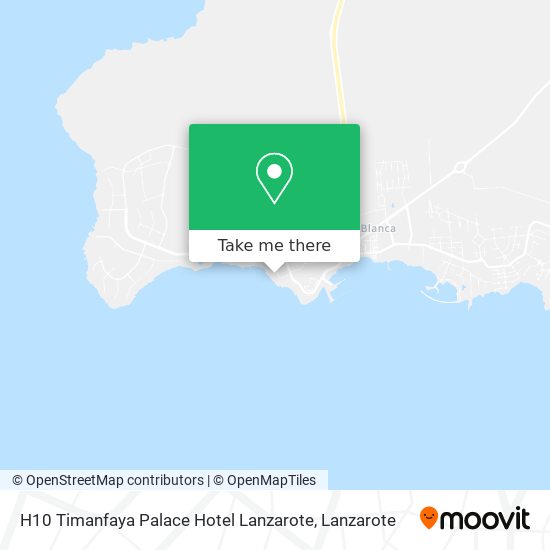 H10 Timanfaya Palace Hotel Lanzarote map