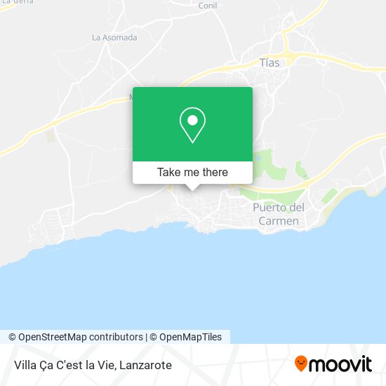 Villa Ça C'est la Vie map