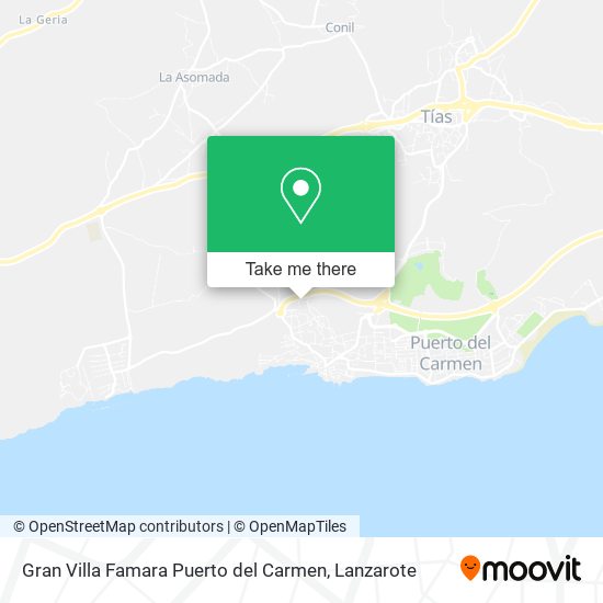 mapa Gran Villa Famara Puerto del Carmen